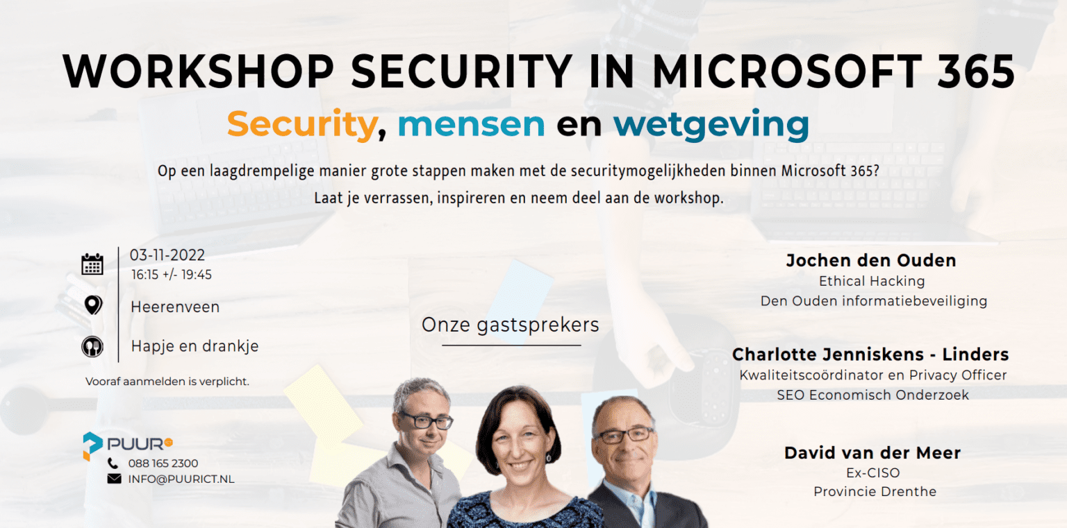 Workshop Security In Microsoft 365 - Puur ICT | De Microsoft 365 ...