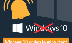 Windows 10 ondersteuning stopt