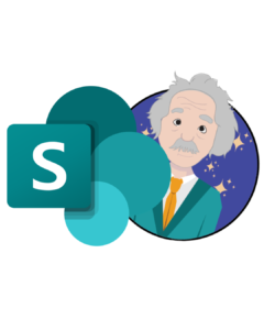Logo's van SharePoint en TeamsProfessors.